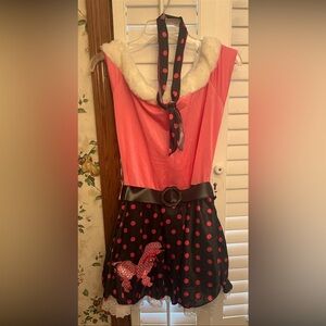 Women’s 1950’s Poodle Dress costume, Size M, 8-10, with Accessories